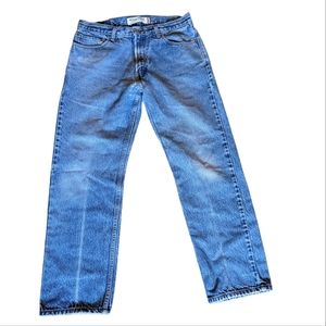 Vintage Levi's 505 Regular Fit Jeans Size 34 x 30 Red Blank Tab